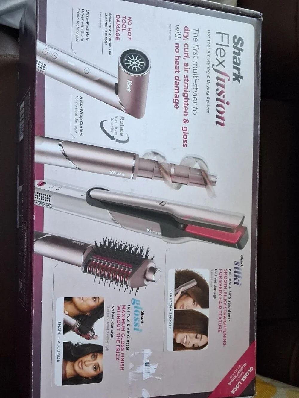 Shark Flexfusion 4-in-1 Women’s Hair Styler in Rose Gold.    C